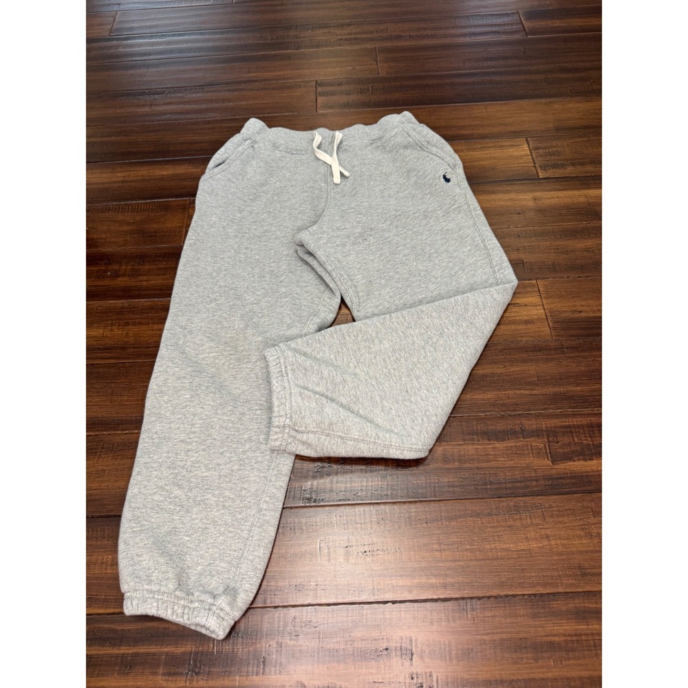 Polo Ralph Lauren Boys Gray Fleece Sweatpants Joggers Size M 10-12